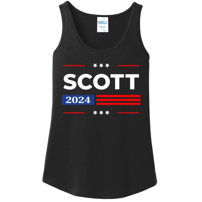 Tim Scott 2024 For President Ladies Essential Tank