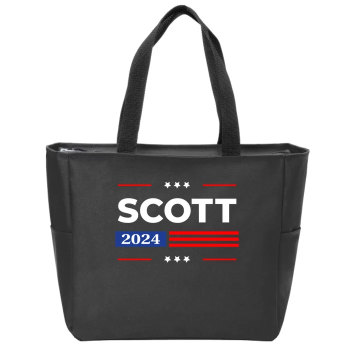 Tim Scott 2024 For President Zip Tote Bag