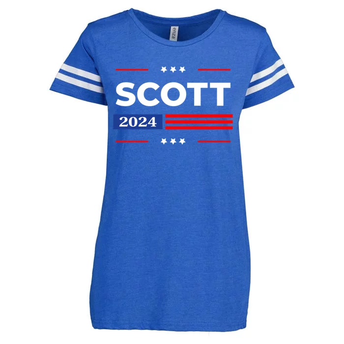 Tim Scott 2024 For President Enza Ladies Jersey Football T-Shirt