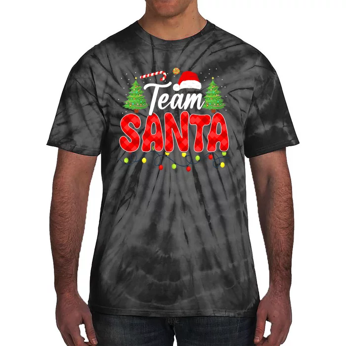 Team Santa Family Group Matching Christmas Pajama Party Tie-Dye T-Shirt