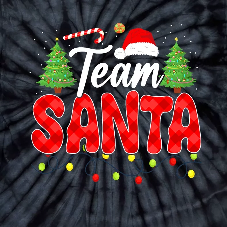 Team Santa Family Group Matching Christmas Pajama Party Tie-Dye T-Shirt