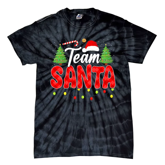 Team Santa Family Group Matching Christmas Pajama Party Tie-Dye T-Shirt