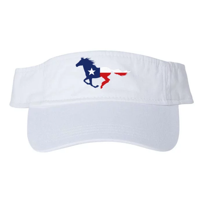 Texas State Flag Running Horse Valucap Bio-Washed Visor