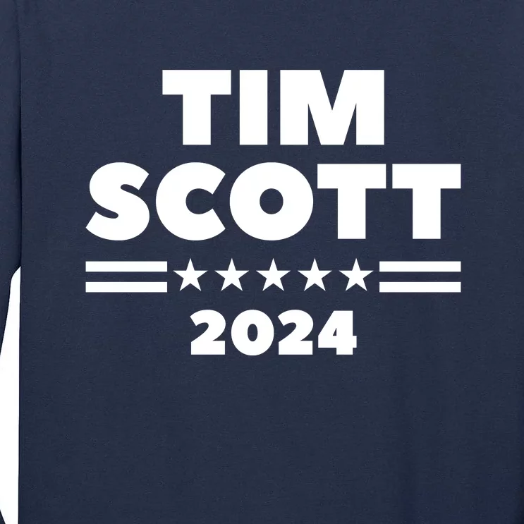 Tim Scott For President 2024 Election Tall Long Sleeve T-Shirt