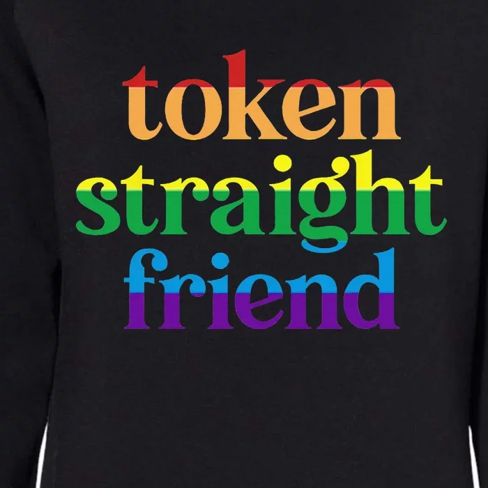 Token Straight Friend Womens California Wash Sweatshirt