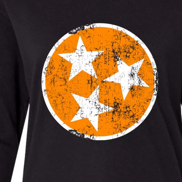 Tennessee State Flag TN Souvenir Football Baseball Sport Fans Womens Cotton Relaxed Long Sleeve T-Shirt