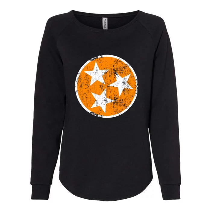 Tennessee State Flag TN Souvenir Football Baseball Sport Fans Womens California Wash Sweatshirt