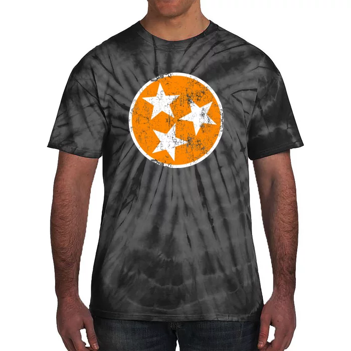 Tennessee State Flag TN Souvenir Football Baseball Sport Fans Tie-Dye T-Shirt