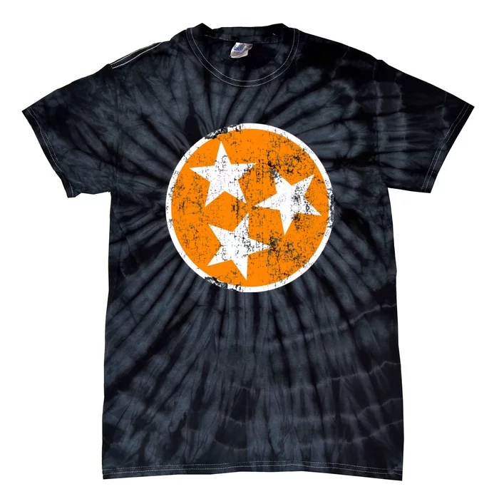 Tennessee State Flag TN Souvenir Football Baseball Sport Fans Tie-Dye T-Shirt