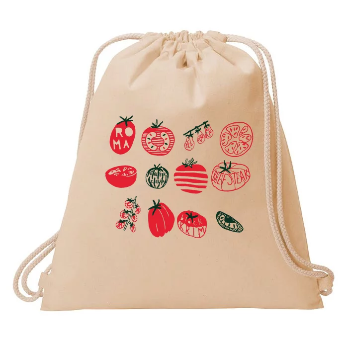 Tomato Shirts Foodie Gardening Gift Drawstring Bag