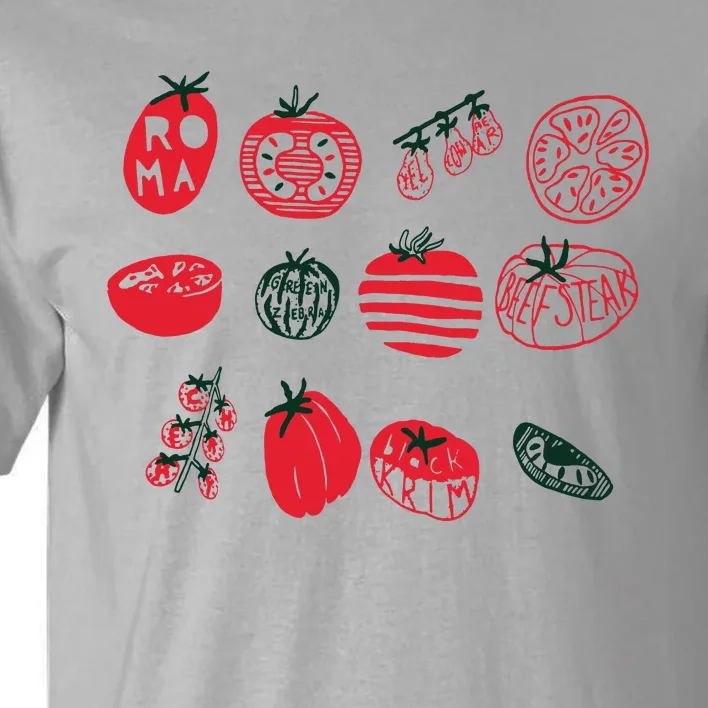 Tomato Shirts Foodie Gardening Gift Tall T-Shirt