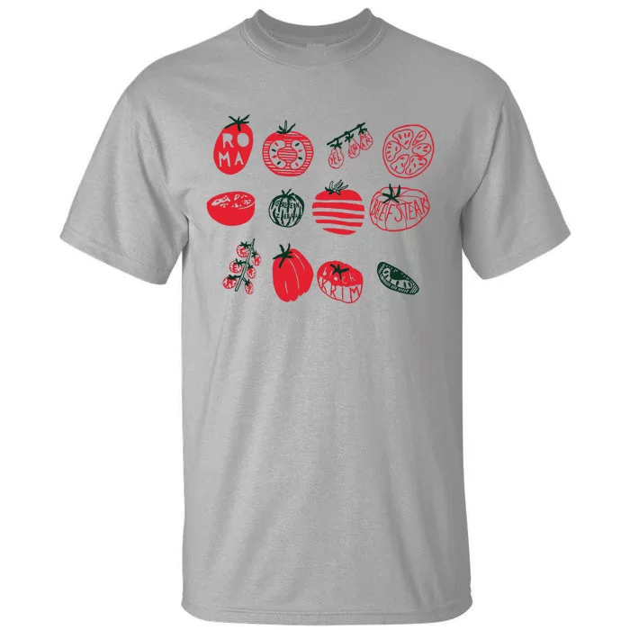 Tomato Shirts Foodie Gardening Gift Tall T-Shirt