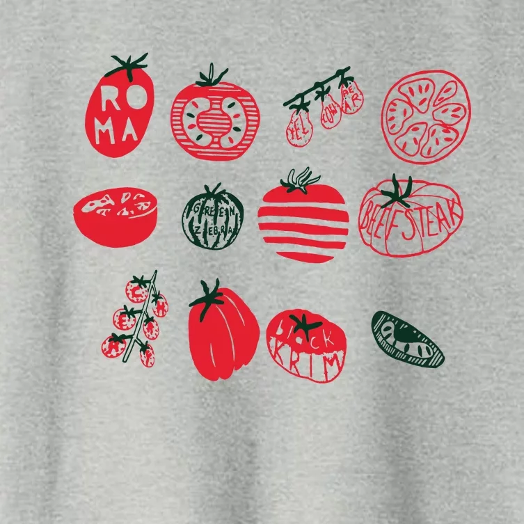 Tomato Shirts Foodie Gardening Gift Women's Crop Top Tee