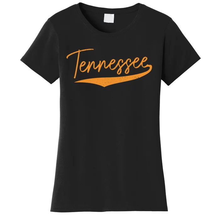 Tennessee State Flag TN Souvenir Football Baseball Sport Fans Women's T-Shirt