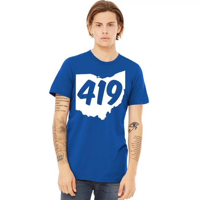 Toledo Sandusky Field 419 Area Code Ohio Cute Gift Premium T-Shirt