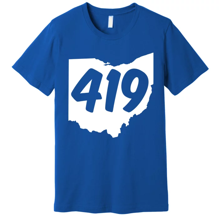 Toledo Sandusky Field 419 Area Code Ohio Cute Gift Premium T-Shirt