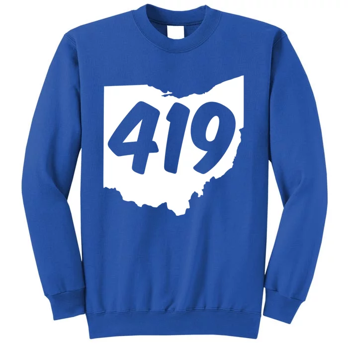 Toledo Sandusky Field 419 Area Code Ohio Cute Gift Tall Sweatshirt