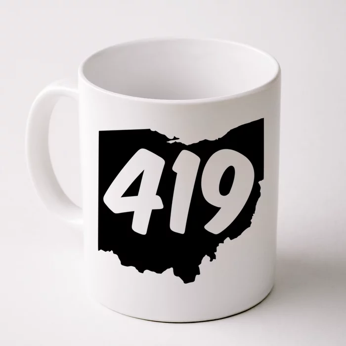 Toledo Sandusky Field 419 Area Code Ohio Cute Gift Front & Back Coffee Mug