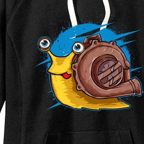 Turbo Snail Funny Boost Car Engine Steam Punk Style Gift Women's Fleece Hoodie