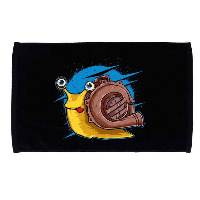 Turbo Snail Funny Boost Car Engine Steam Punk Style Gift Microfiber Hand Towel