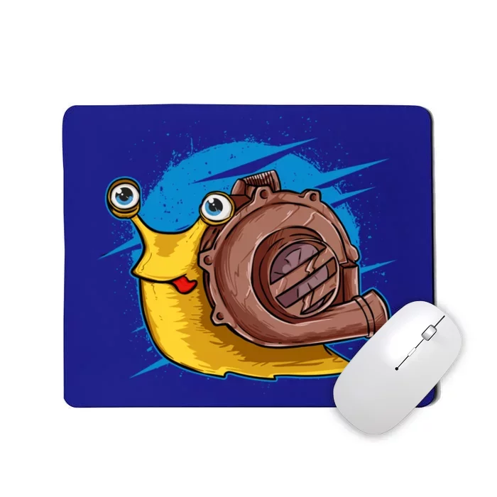 Turbo Snail Funny Boost Car Engine Steam Punk Style Gift Mousepad