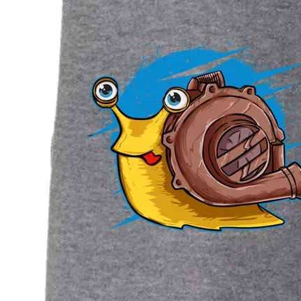 Turbo Snail Funny Boost Car Engine Steam Punk Style Gift Doggie 3-End Fleece Hoodie