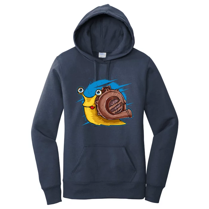 Turbo Snail Funny Boost Car Engine Steam Punk Style Gift Women's Pullover Hoodie