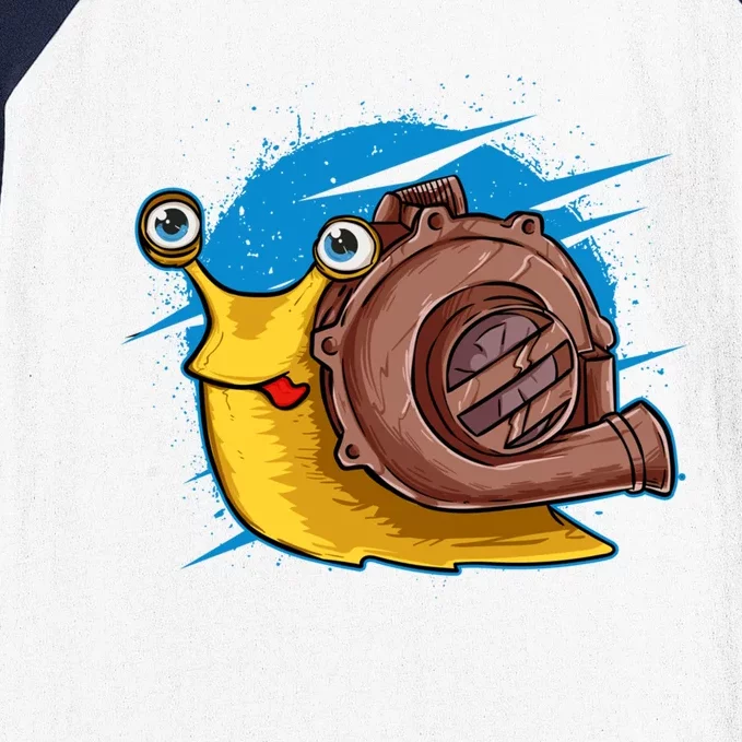 Turbo Snail Funny Boost Car Engine Steam Punk Style Gift Baseball Sleeve Shirt