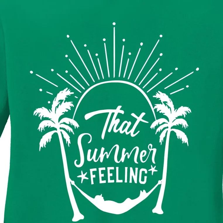 That Summer Feeling Ladies Long Sleeve Shirt