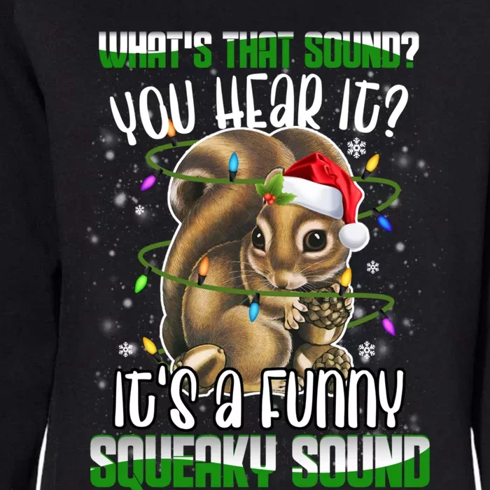 That Sound Funny Squeaky Sound Christmas Squirrel Gift Womens California Wash Sweatshirt