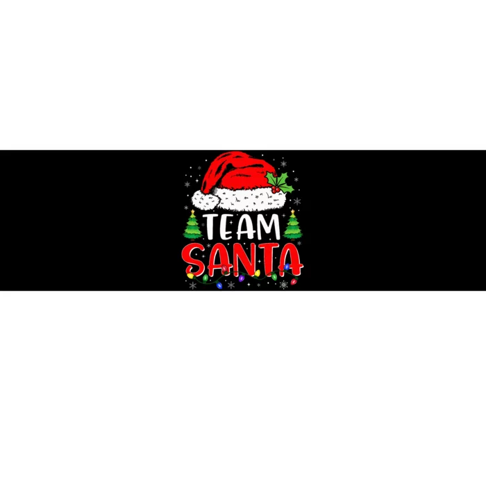 Team Santa Funny Christmas Lights Family Pajamas Matching Bumper Sticker