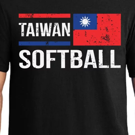 Taiwan Softball Flag S S League Fan Team Player Gift Pajama Set