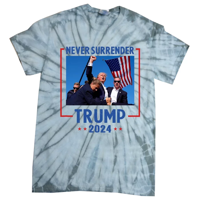 Trump Speech Fist In The Air Pennsylvania Trump 2024 Tie-Dye T-Shirt