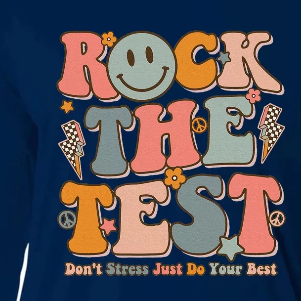 Testing Shirts For Teachers Test Day Teacher Rock The Test Cooling Performance Long Sleeve Crew