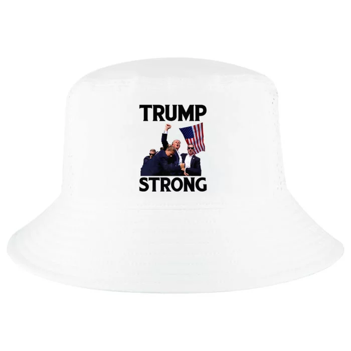 Trump Strong Fist Hand Us Vote Trump 2024 Survives Rally Cool Comfort Performance Bucket Hat