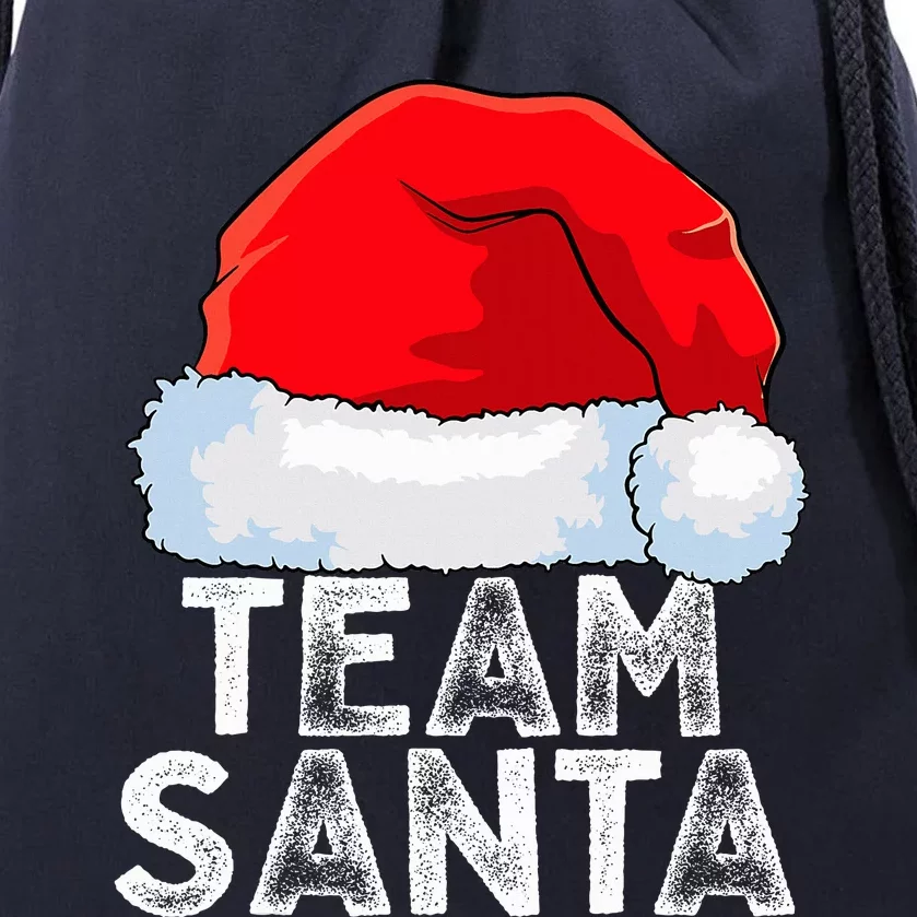 Team Santa Family Tradition Christmas Squad Matching Pajamas Drawstring Bag