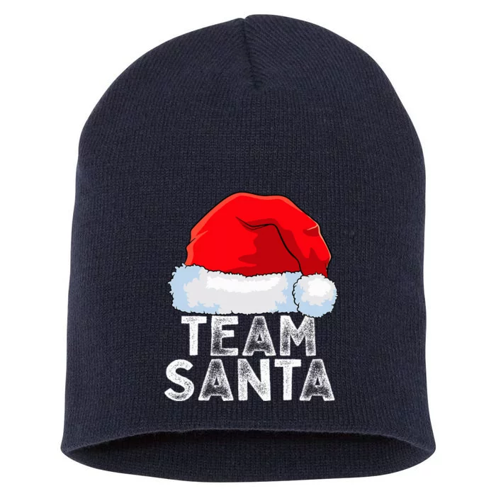 Team Santa Family Tradition Christmas Squad Matching Pajamas Short Acrylic Beanie