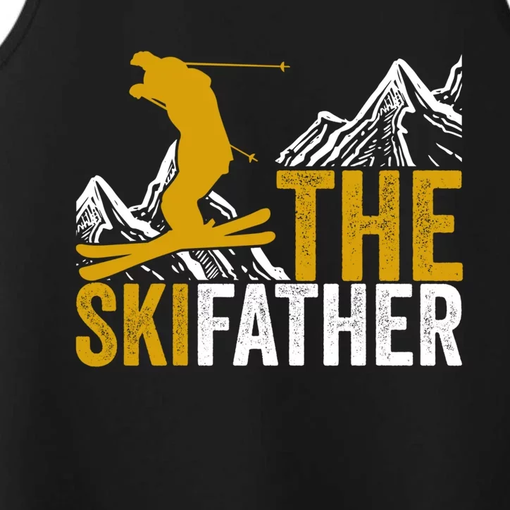 The Ski Father Cool Dad Skiing Adventure Slope Style Design Gift Performance Tank