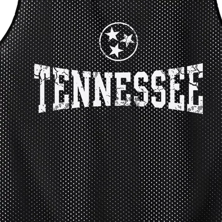 Tennessee State Flag Home Tennessean Distressed Orange Mesh Reversible Basketball Jersey Tank