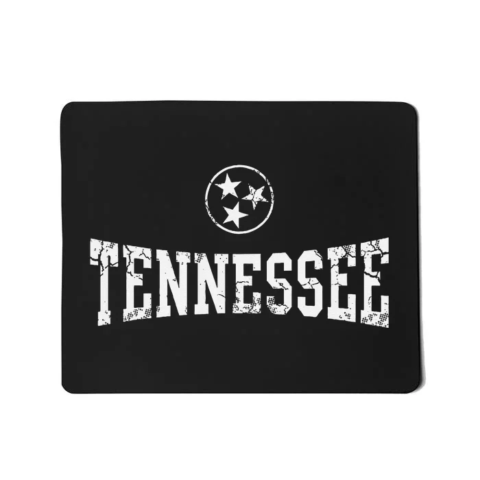 Tennessee State Flag Home Tennessean Distressed Orange Mousepad