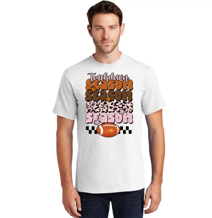 Touch Season Football Lover Cute Retro Tall T-Shirt