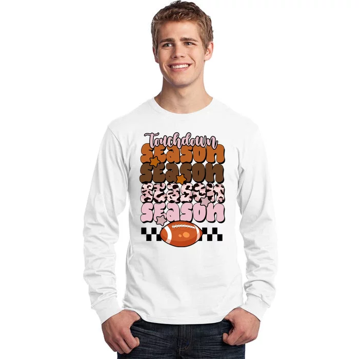 Touch Season Football Lover Cute Retro Tall Long Sleeve T-Shirt