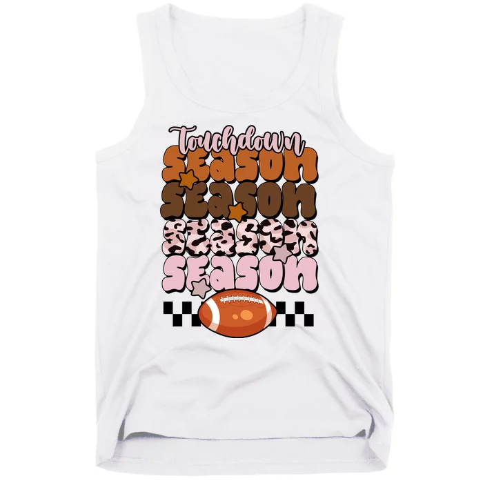 Touch Season Football Lover Cute Retro Tank Top