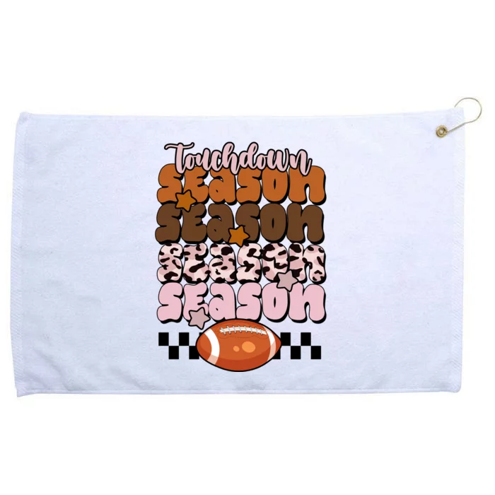 Touch Season Football Lover Cute Retro Grommeted Golf Towel