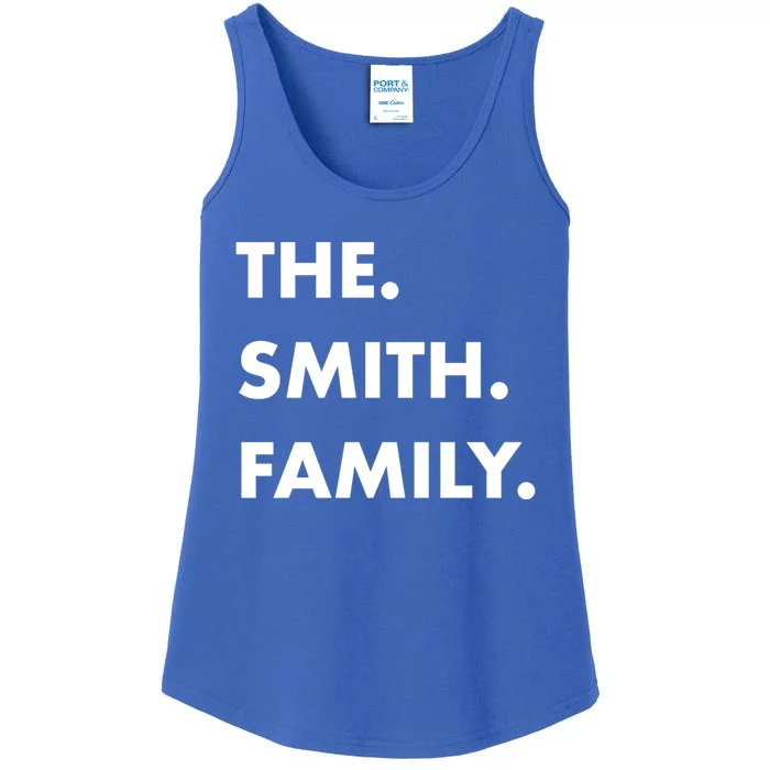 The Smith Family Last Name Family Reunion Vacation Trip Funny Gift Ladies Essential Tank