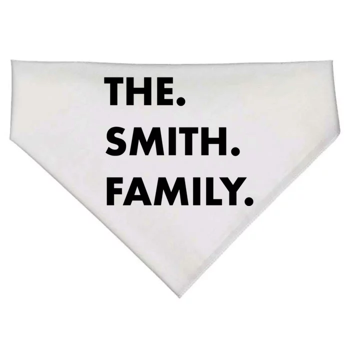 The Smith Family Last Name Family Reunion Vacation Trip Funny Gift USA-Made Doggie Bandana