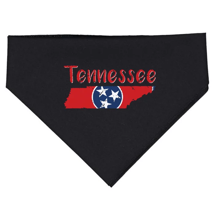 Tennessee State Flag 3 Star Flag Gift Statehood Day USA-Made Doggie Bandana