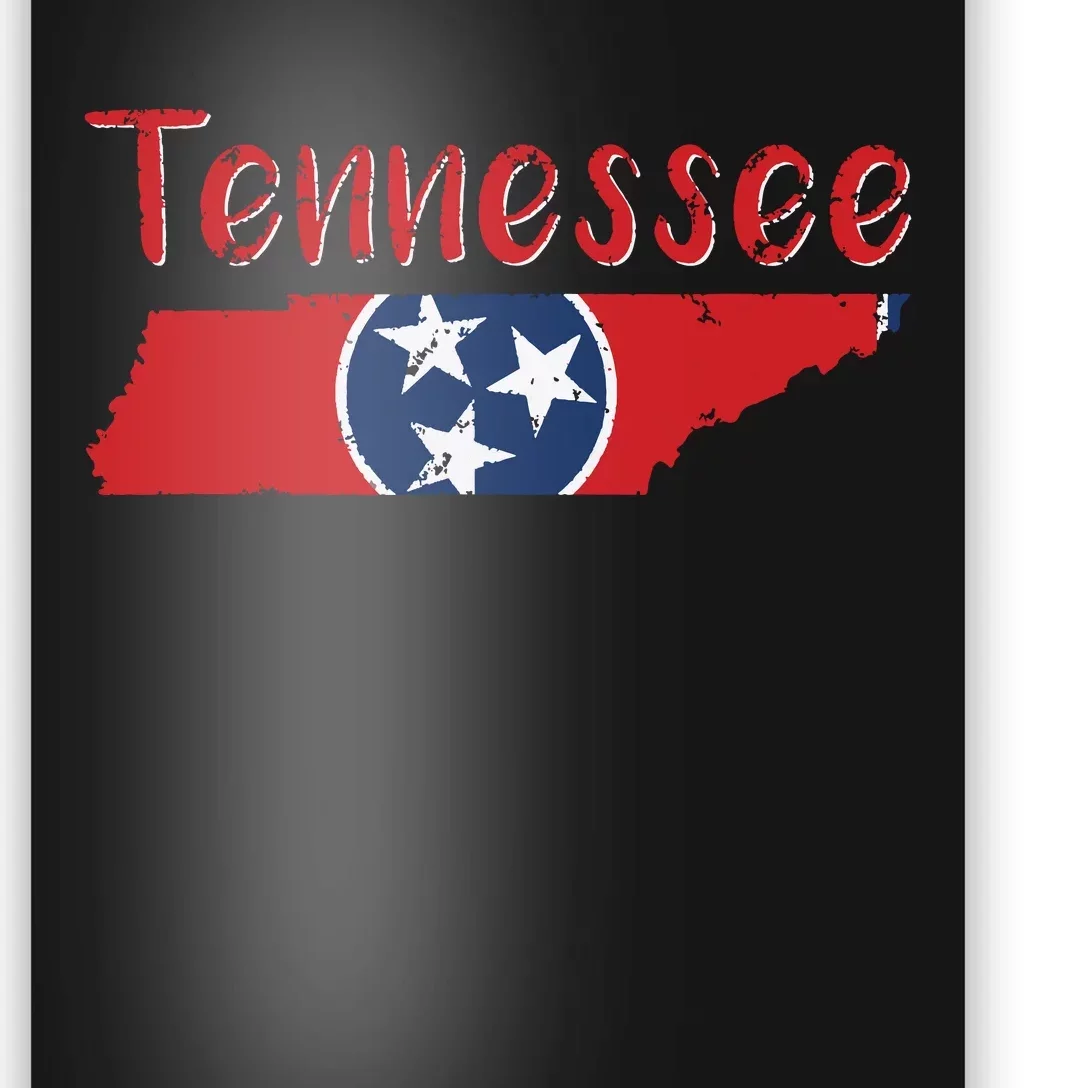 Tennessee State Flag 3 Star Flag Gift Statehood Day Poster