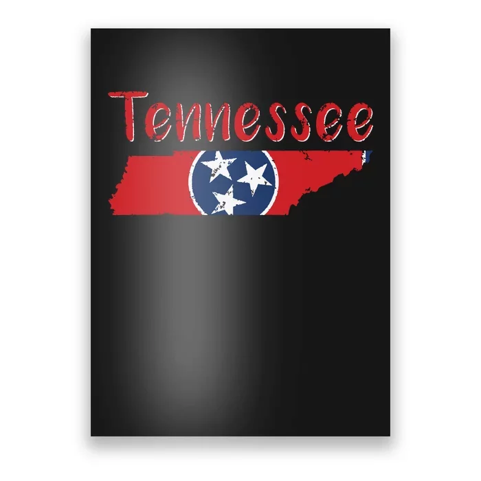 Tennessee State Flag 3 Star Flag Gift Statehood Day Poster