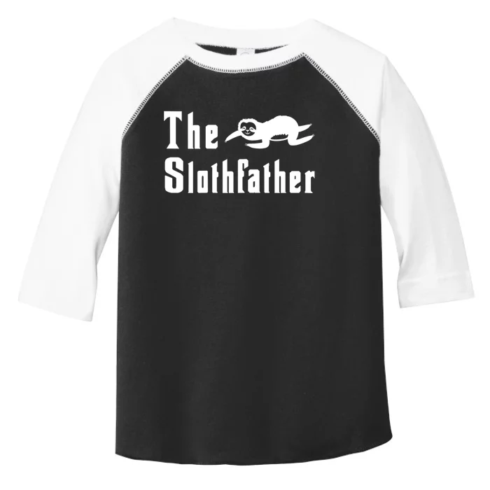 The Slothfather Funny Sloth Father Dad Humor Fathers Day Toddler Fine Jersey T-Shirt